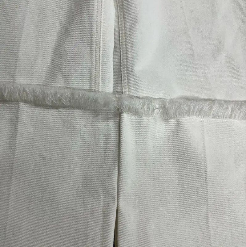 Louis Vuitton Louis Vuitton White Cotton Women's Jeans 0089 Size 23" - 4 Thumbnail