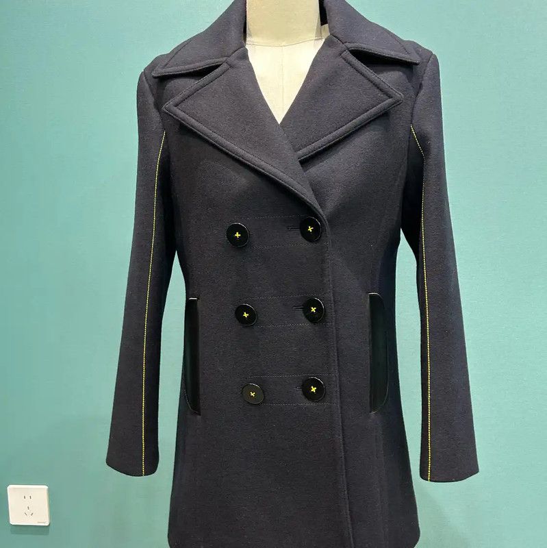 Louis Vuitton Louis Vuitton Double Breasted Wool Coat for Women 0089 Size S / US 4 / IT 40 - 10 Thumbnail