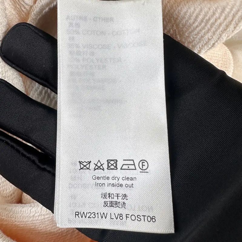 Louis Vuitton Louis Vuitton Beige Cotton Women's Hoodie 0089 Size M / US 6-8 / IT 42-44 - 4 Thumbnail