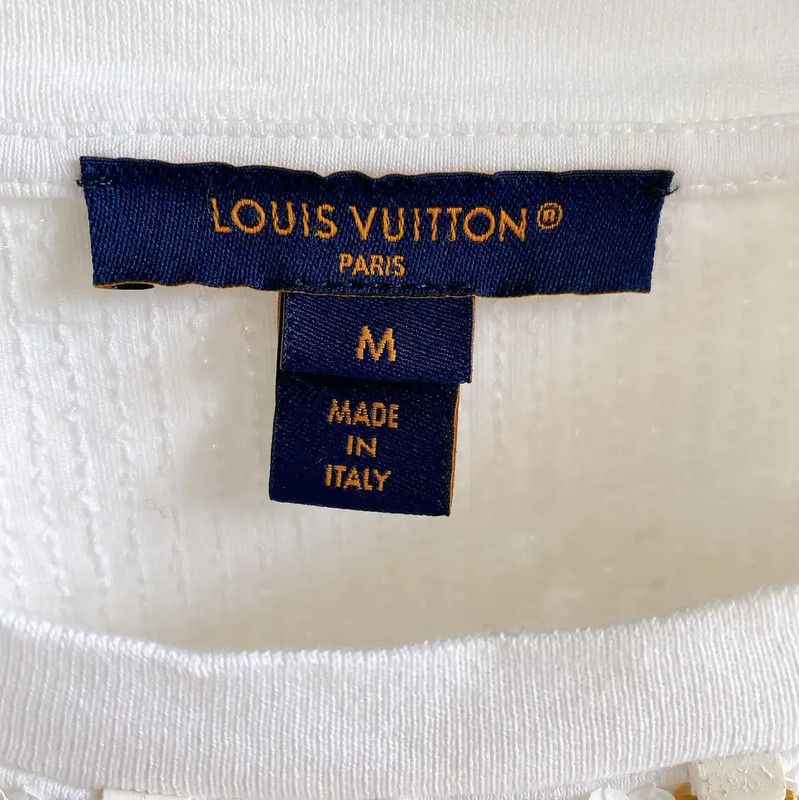 Louis Vuitton Louis Vuitton White Short Sleeve T-Shirt 0089 Size M / US 6-8 / IT 42-44 - 6 Thumbnail