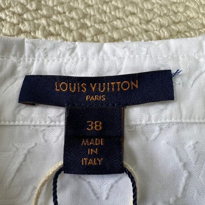 Louis Vuitton Louis Vuitton White Cotton Shirt for Women 0089 Size M / US 6-8 / IT 42-44 - 3 Thumbnail