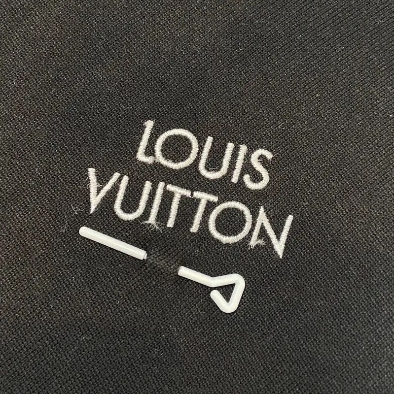 Louis Vuitton Louis Vuitton Black Cotton Women's Knit Top 0089 Size XS / US 0-2 / IT 36-38 - 3 Thumbnail