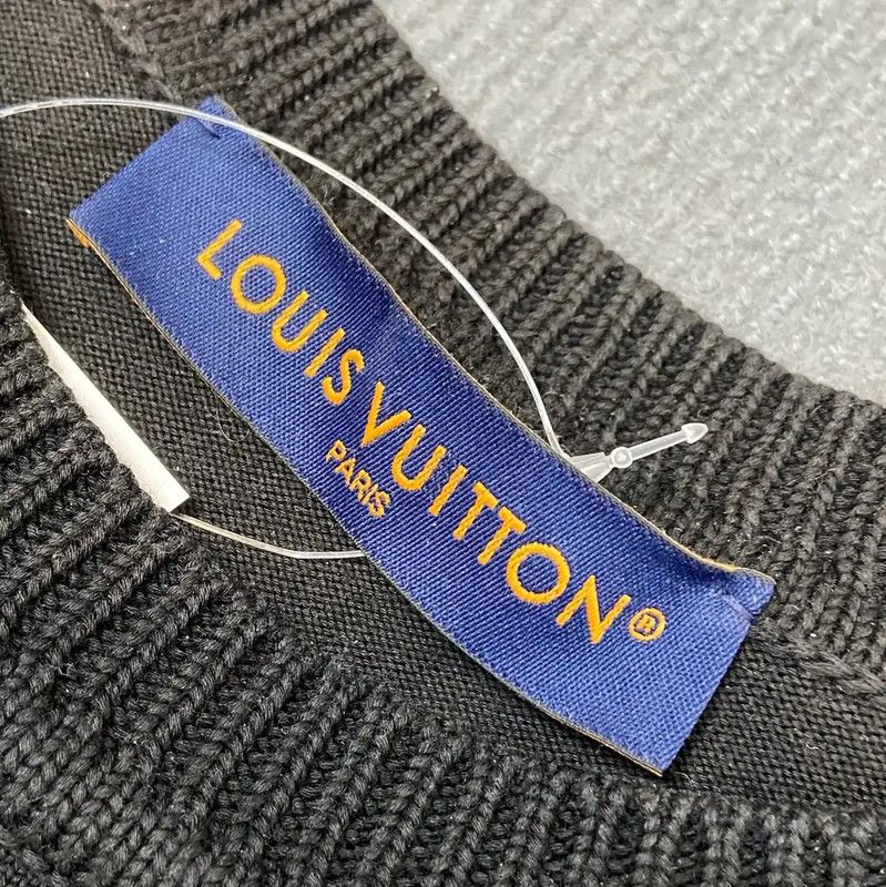 Louis Vuitton Louis Vuitton Black Cotton Women's Knit Top 0089 Size XS / US 0-2 / IT 36-38 - 4 Thumbnail