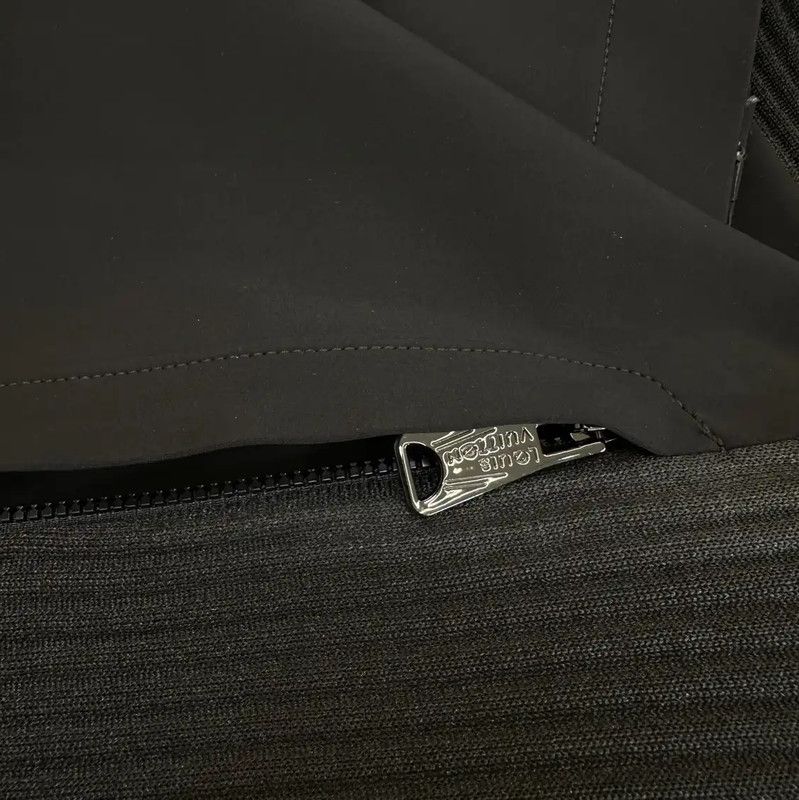 Louis Vuitton Louis Vuitton Black Nylon Logo Casual Pants 0089 Size 22" - 6 Thumbnail