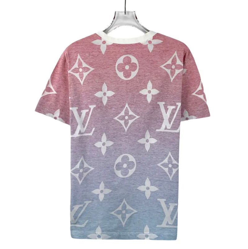 Louis Vuitton Louis Vuitton Color Block Cotton Women's T-Shirt 0089 Size L / US 10 / IT 46 - 2 Thumbnail