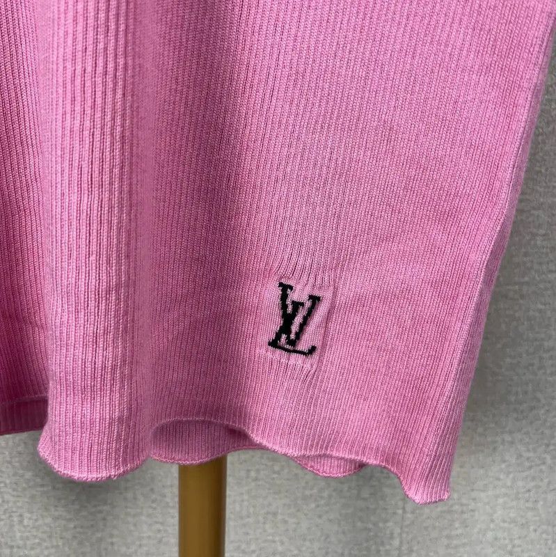 Louis Vuitton Louis Vuitton Pink Wool Knit Turtleneck Sweater 0089 Size L / US 10 / IT 46 - 3 Thumbnail