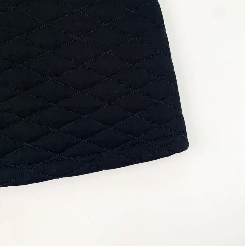 Louis Vuitton Louis Vuitton Black Cotton Women's Skirt 0089 Size 23" - 4 Thumbnail