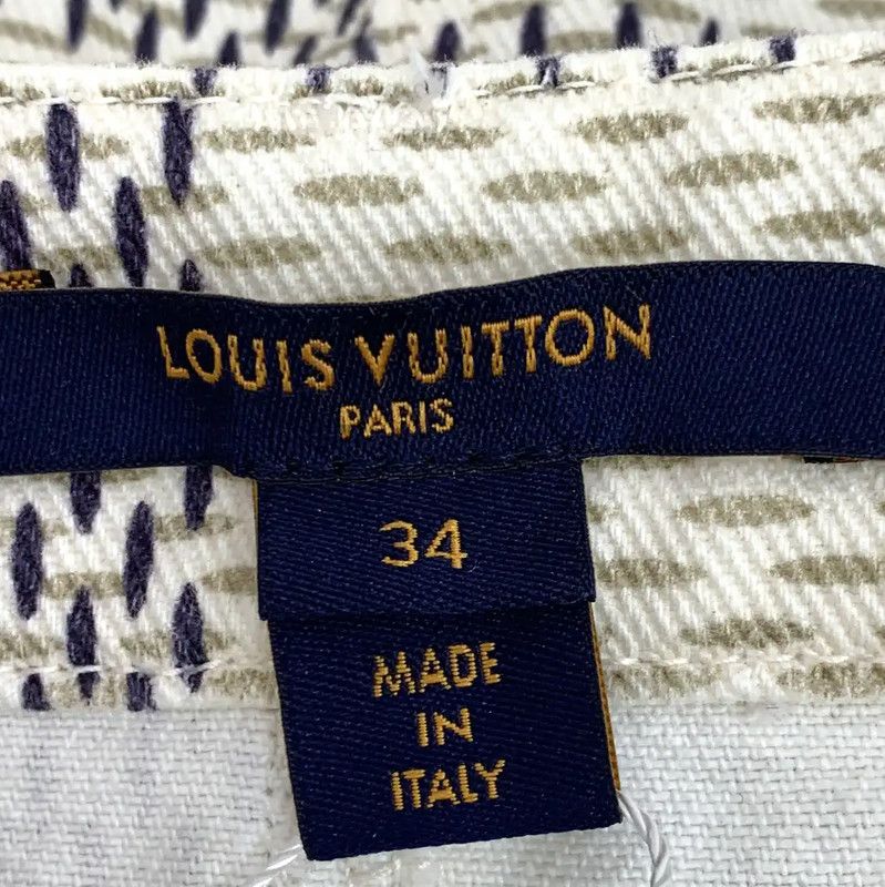 Louis Vuitton Louis Vuitton Colorblock Cotton Mini Skirt 0089 Size 22" - 7 Thumbnail