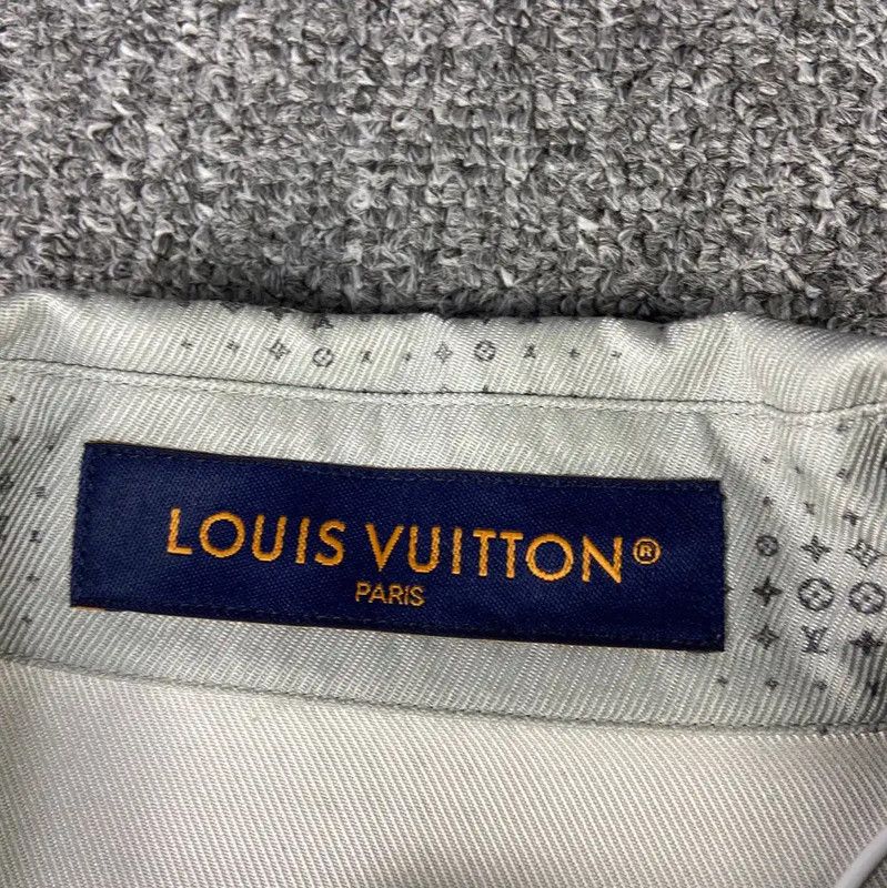 Louis Vuitton Louis Vuitton Light Gray Silk Women's Jacket 0089 Size L / US 10 / IT 46 - 4 Thumbnail