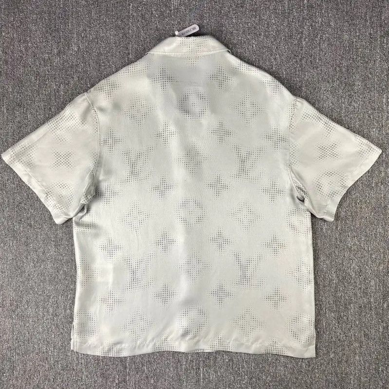 Louis Vuitton Louis Vuitton Light Gray Silk Women's Jacket 0089 Size L / US 10 / IT 46 - 2 Thumbnail