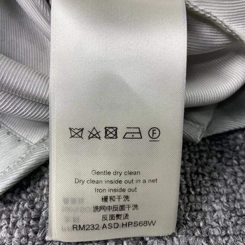 Louis Vuitton Louis Vuitton Gray White Silk Women's Shirt 0089 Size L / US 10 / IT 46 - 5 Thumbnail