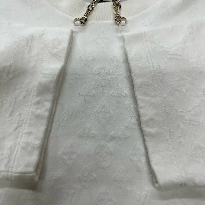Louis Vuitton Louis Vuitton White Cotton Women's T-Shirt 0089 Size XS / US 0-2 / IT 36-38 - 7 Thumbnail