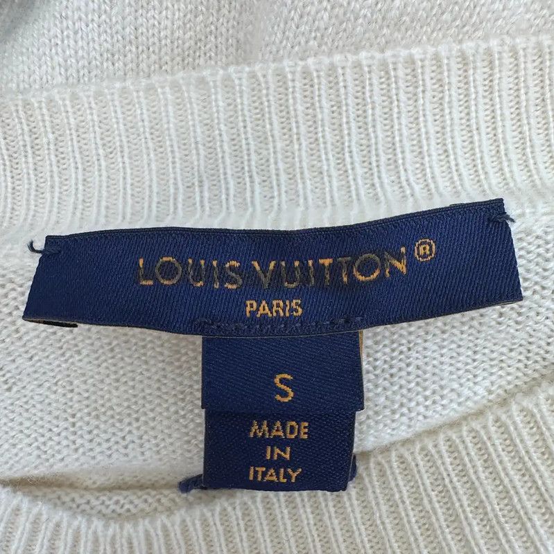 Louis Vuitton Louis Vuitton Cream Knitted Top for Women 0089 Size S / US 4 / IT 40 - 3 Thumbnail