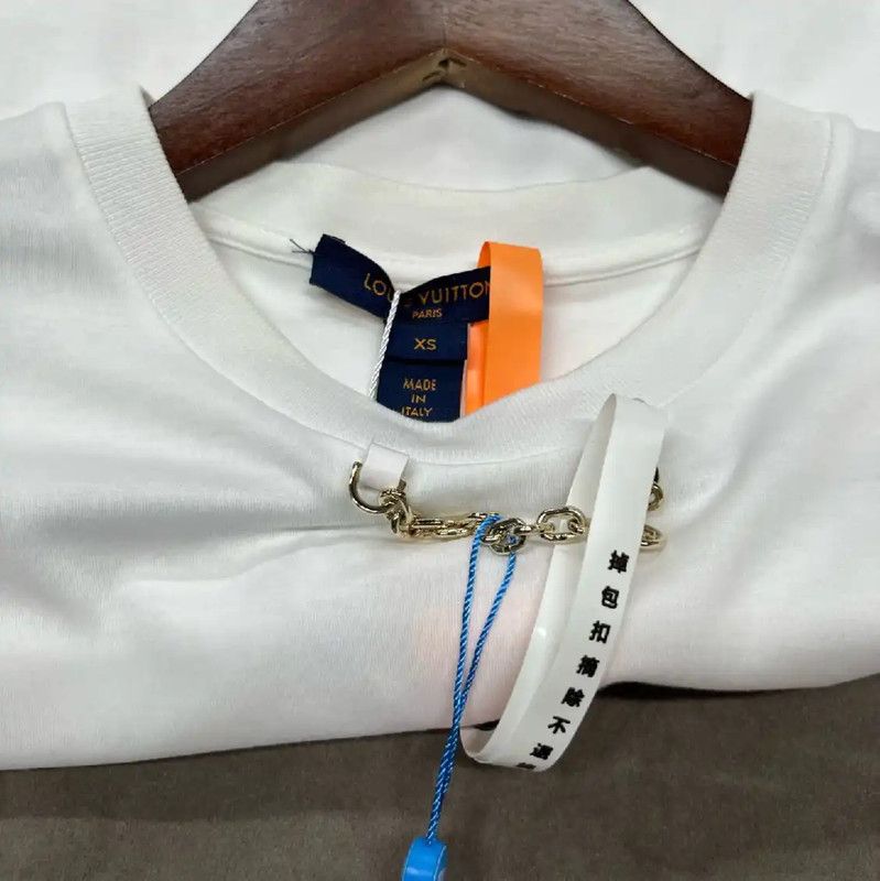 Louis Vuitton Louis Vuitton Women's White Cotton T-Shirt Size XS 0089 Size XS / US 0-2 / IT 36-38 - 3 Thumbnail