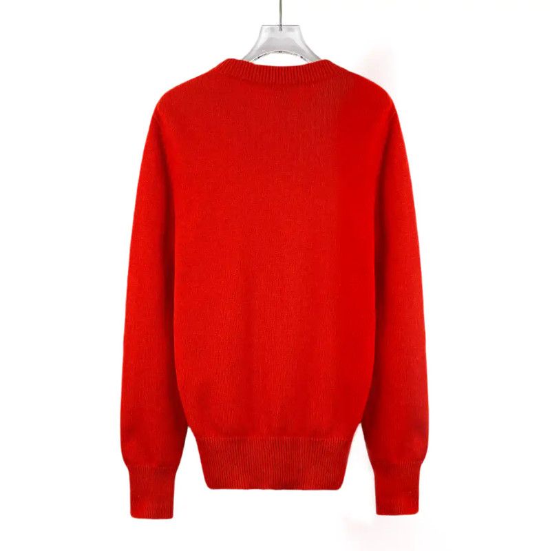 Louis Vuitton Louis Vuitton Red Cashmere Knit Sweater 0089 Size L / US 10 / IT 46 - 2 Thumbnail