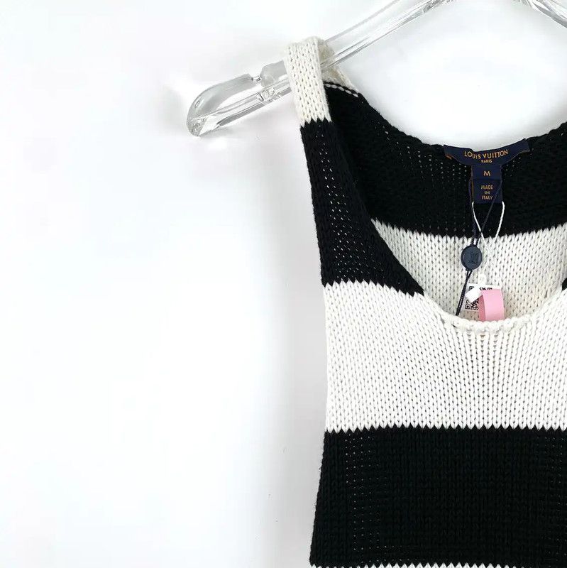Louis Vuitton Louis Vuitton Striped Cotton Dress for Women 0089 Size M / US 6-8 / IT 42-44 - 3 Thumbnail