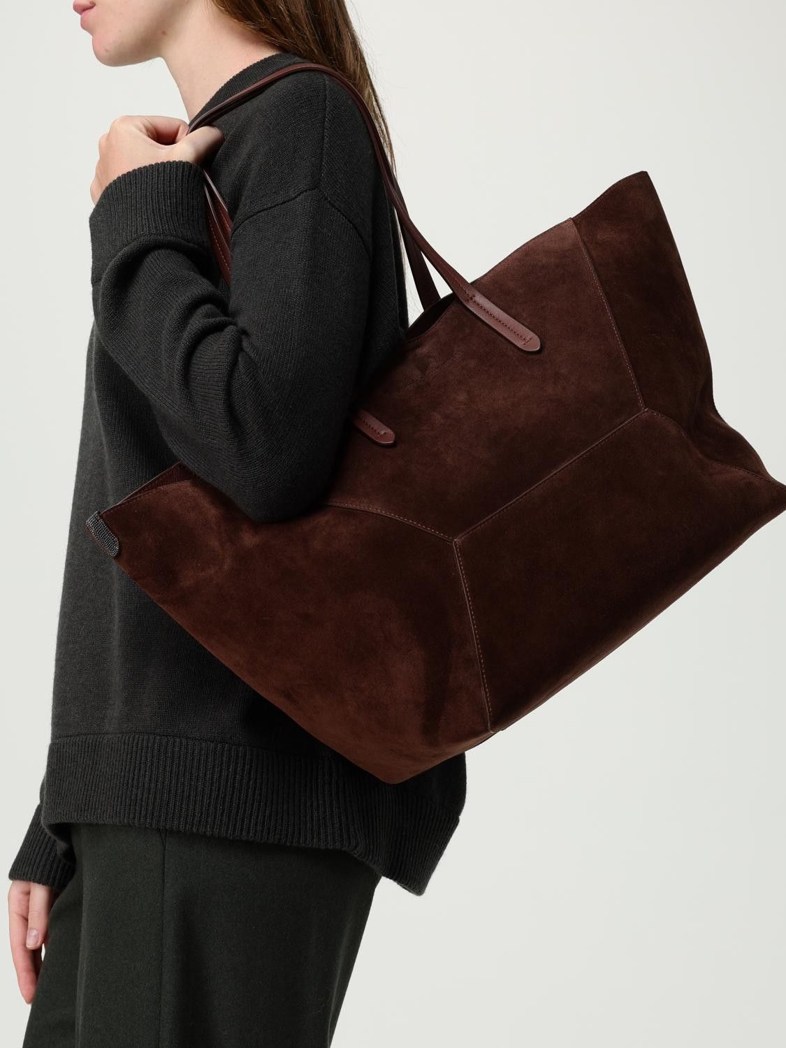 Brunello Cucinelli Brunello Cucinelli Shoulder Bag Woman Burgundy Size ONE SIZE - 2 Thumbnail