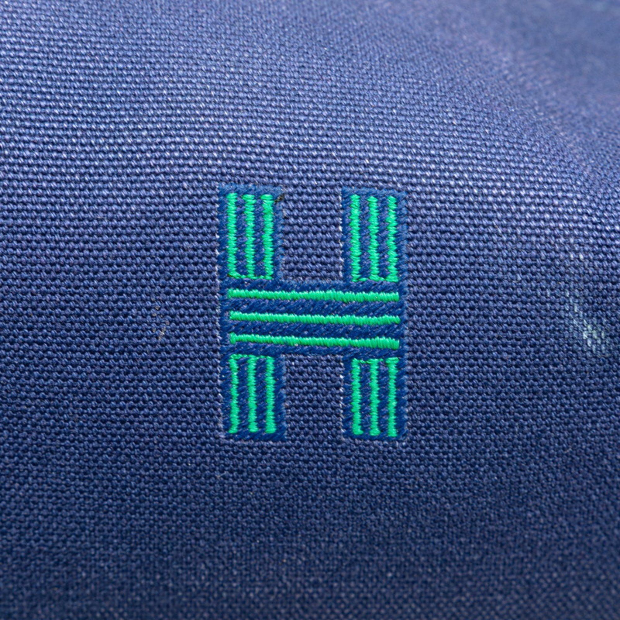 Hermes Hermès Bride A Black PM Handbag Pouch Blue Marine Cotton Women's HERMES Size ONE SIZE - 8 Thumbnail