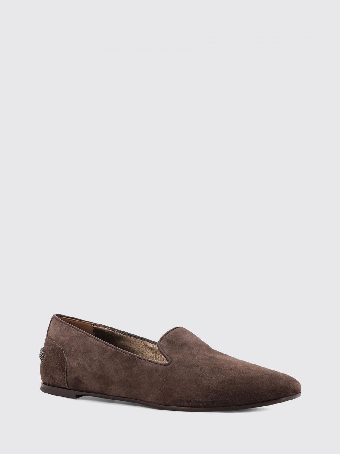 Brunello Cucinelli Brunello Cucinelli Loafers Woman Brown Size US 6 / IT 36 - 2 Thumbnail