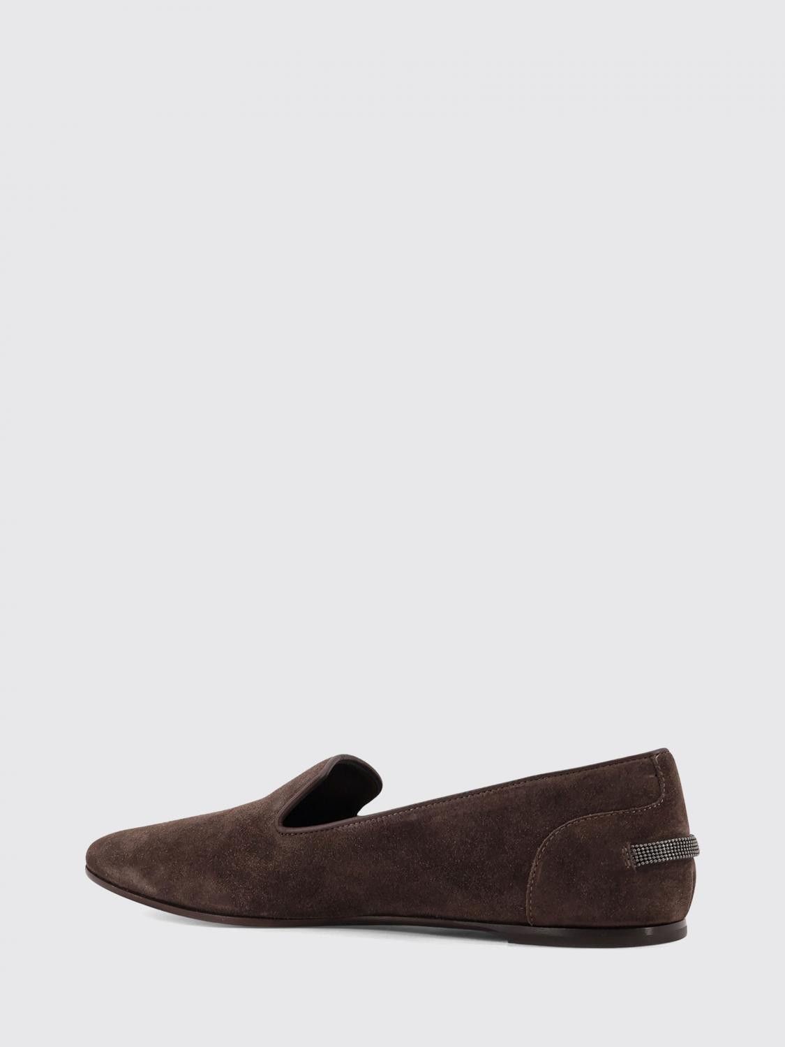 Brunello Cucinelli Brunello Cucinelli Loafers Woman Brown Size US 7 / IT 37 - 3 Thumbnail