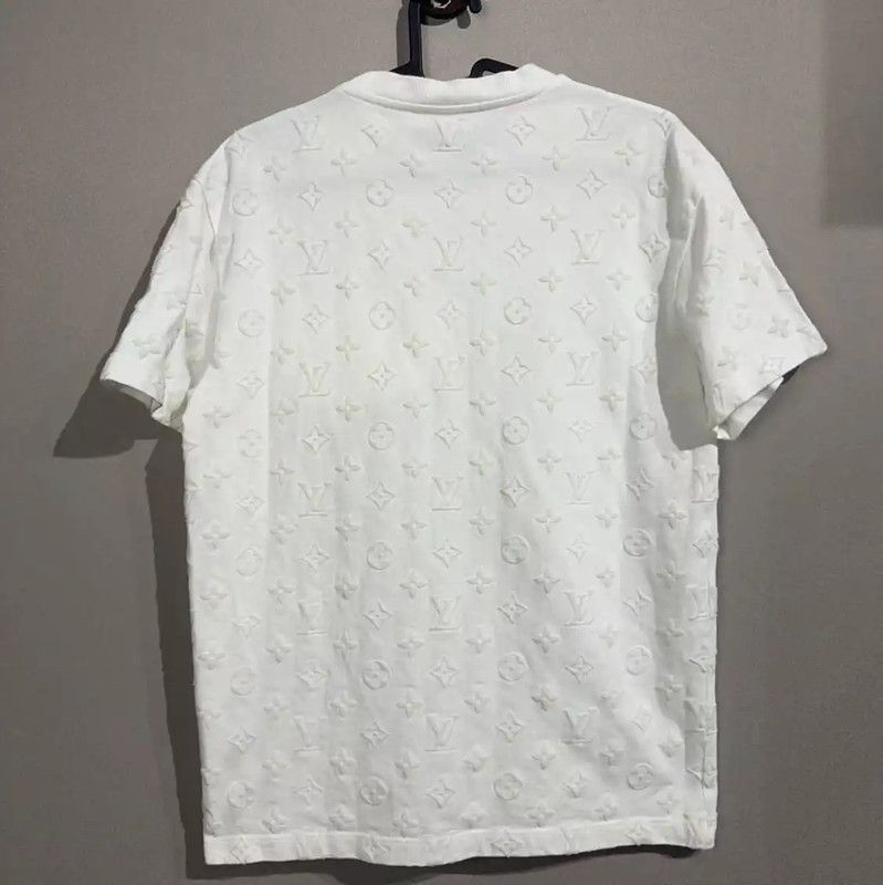 Louis Vuitton Louis Vuitton White Cotton Blend T-Shirt 0089 Size XS / US 0-2 / IT 36-38 - 2 Thumbnail