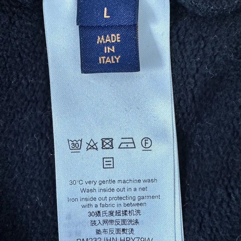 Louis Vuitton Louis Vuitton Black Cotton Women's Sweatshirt 0089 Size L / US 10 / IT 46 - 3 Thumbnail