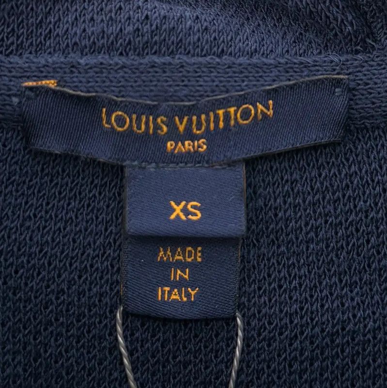 Louis Vuitton Louis Vuitton Blue Cotton-Blend Women's Jacket 0089 Size XS / US 0-2 / IT 36-38 - 4 Thumbnail