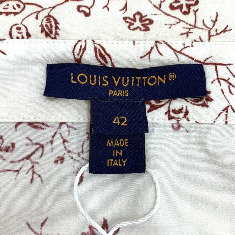 Louis Vuitton Louis Vuitton Beige Floral Cotton Shirt for Women 0089 Size ONE SIZE - 5 Thumbnail