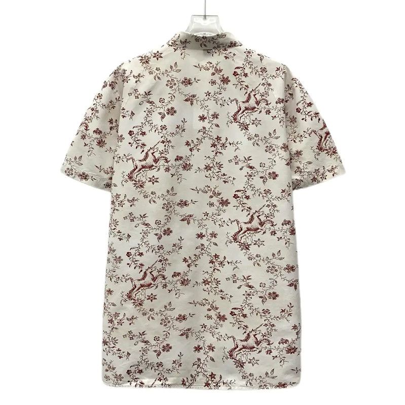 Louis Vuitton Louis Vuitton Beige Floral Cotton Shirt for Women 0089 Size ONE SIZE - 2 Thumbnail