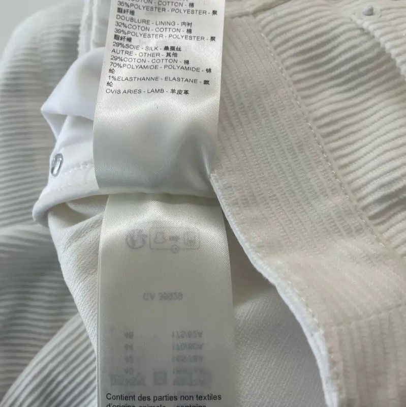 Louis Vuitton Louis Vuitton Women's White Casual Pants 0089 Size 22" - 5 Thumbnail