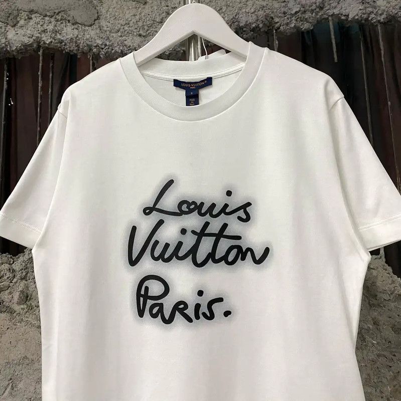 Louis Vuitton Louis Vuitton Women's White Cotton T-Shirt 0089 Size S / US 4 / IT 40 - 3 Thumbnail