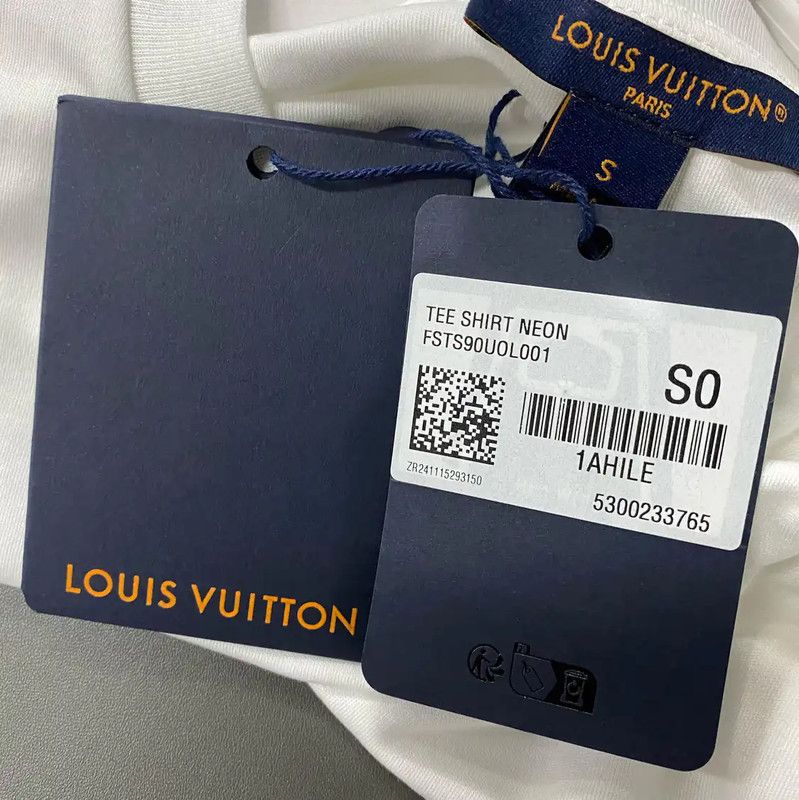 Louis Vuitton Louis Vuitton Women's White Cotton T-Shirt 0089 Size S / US 4 / IT 40 - 7 Thumbnail