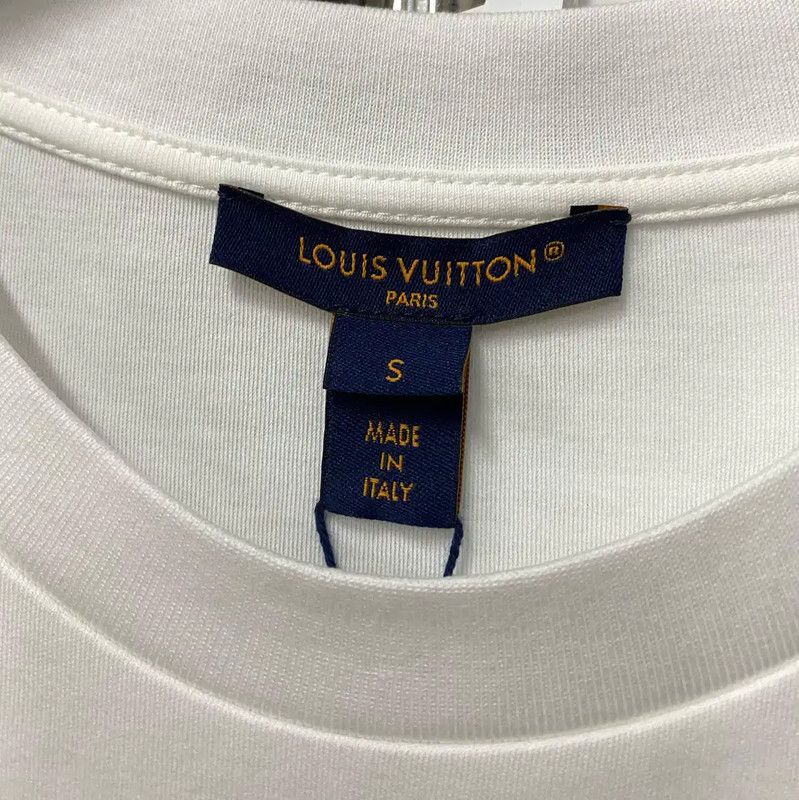 Louis Vuitton Louis Vuitton Women's White Cotton T-Shirt 0089 Size S / US 4 / IT 40 - 5 Thumbnail