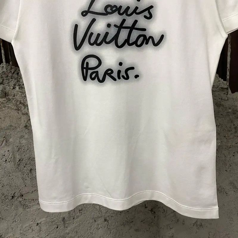 Louis Vuitton Louis Vuitton Women's White Cotton T-Shirt 0089 Size S / US 4 / IT 40 - 4 Thumbnail