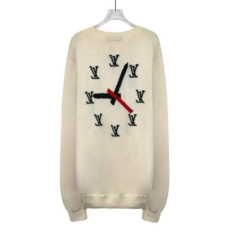 Louis Vuitton Louis Vuitton Beige Wool Knit Sweater for Women 0089 Size L / US 10 / IT 46 - 2 Thumbnail