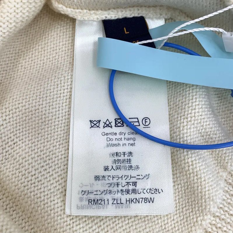 Louis Vuitton Louis Vuitton Beige Wool Knit Sweater for Women 0089 Size L / US 10 / IT 46 - 7 Thumbnail