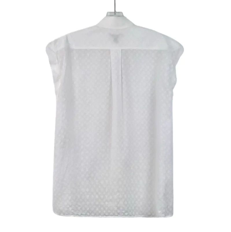 Louis Vuitton Louis Vuitton White Cotton Women's Shirt 0089 Size S / US 4 / IT 40 - 2 Thumbnail