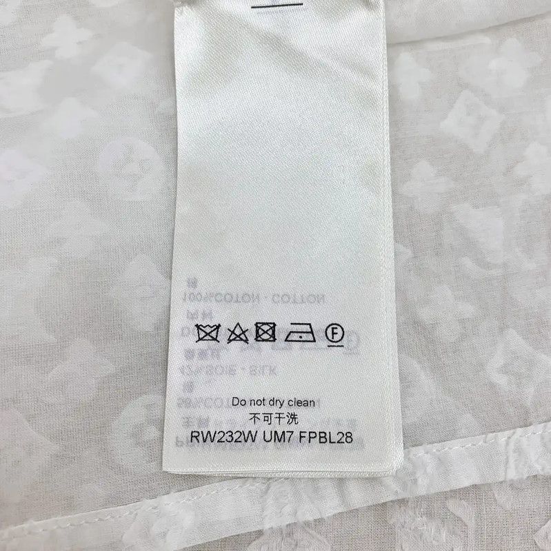 Louis Vuitton Louis Vuitton White Cotton Women's Shirt 0089 Size S / US 4 / IT 40 - 4 Thumbnail