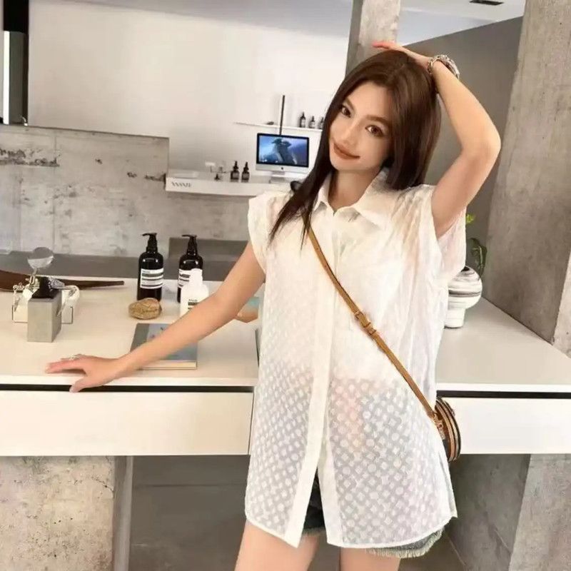 Louis Vuitton Louis Vuitton White Cotton Women's Shirt 0089 Size S / US 4 / IT 40 - 6 Thumbnail