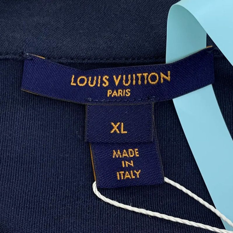Louis Vuitton Louis Vuitton Navy Cotton Women's Dress 0089 Size XL / US 12-14 / IT 48-50 - 6 Thumbnail