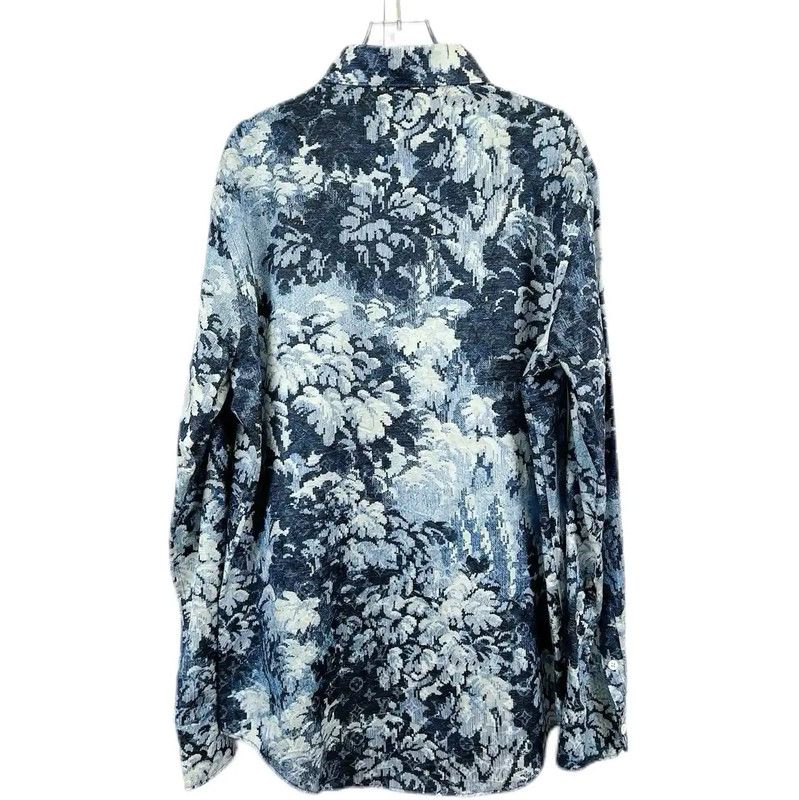 Louis Vuitton Louis Vuitton Blue Cotton Women's Shirt 0089 Size L / US 10 / IT 46 - 2 Thumbnail