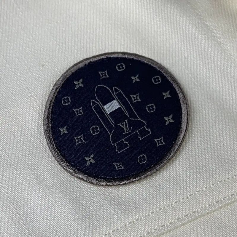 Louis Vuitton Louis Vuitton White Cotton Women's Jacket XL 0089 Size XL / US 12-14 / IT 48-50 - 3 Thumbnail