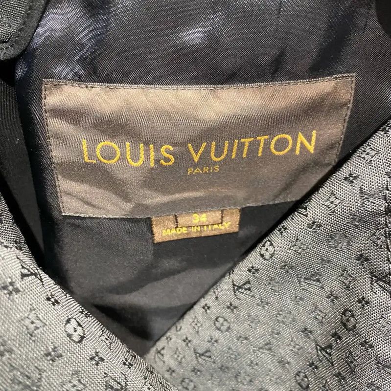 Louis Vuitton Louis Vuitton Black Women's Cotton Trench Coat 0089 Size S / US 4 / IT 40 - 3 Thumbnail