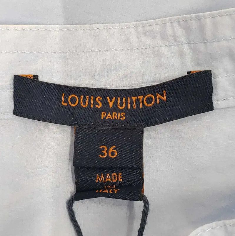Louis Vuitton Louis Vuitton Light Blue Cotton Women's Shirt 0089 Size M / US 6-8 / IT 42-44 - 4 Thumbnail