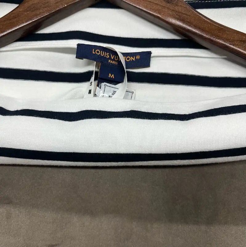 Louis Vuitton Louis Vuitton Striped Cotton T-Shirt for Women 0089 Size M / US 6-8 / IT 42-44 - 3 Thumbnail
