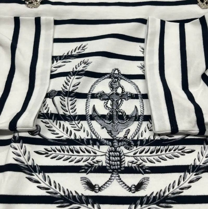 Louis Vuitton Louis Vuitton Striped Cotton T-Shirt for Women 0089 Size M / US 6-8 / IT 42-44 - 4 Thumbnail