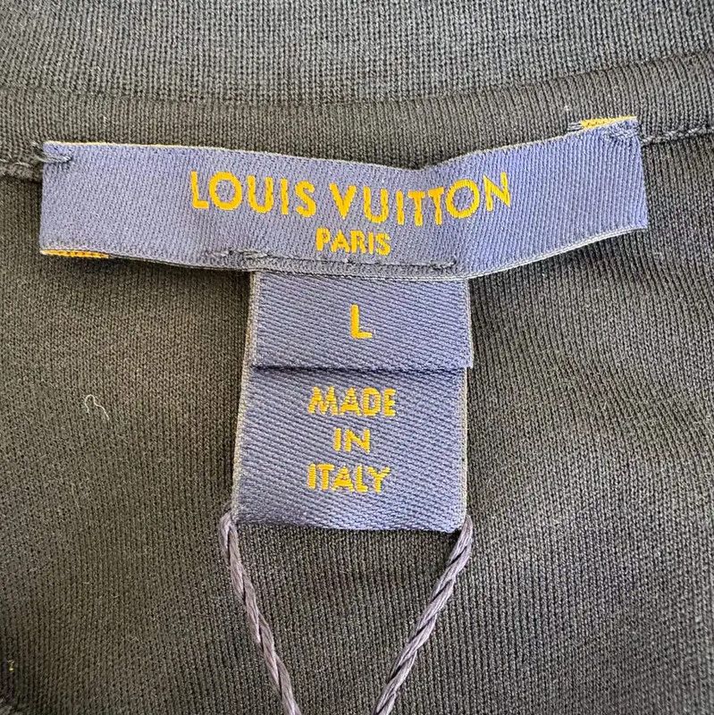 Louis Vuitton Louis Vuitton Black Cotton Short Sleeve Dress 0089 Size L / US 10 / IT 46 - 5 Thumbnail