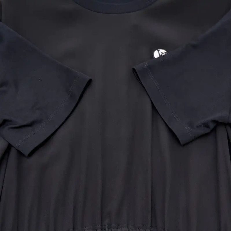 Louis Vuitton Louis Vuitton Black Cotton Short Sleeve Dress 0089 Size L / US 10 / IT 46 - 6 Thumbnail