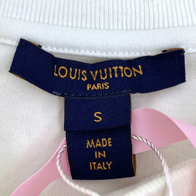 Louis Vuitton Louis Vuitton Beige Cotton Women's T-Shirt 0089 Size S / US 4 / IT 40 - 5 Thumbnail