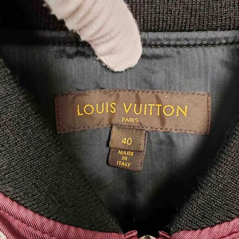 Louis Vuitton Louis Vuitton Burgundy Cotton Women's Jacket 0089 Size M / US 6-8 / IT 42-44 - 3 Thumbnail